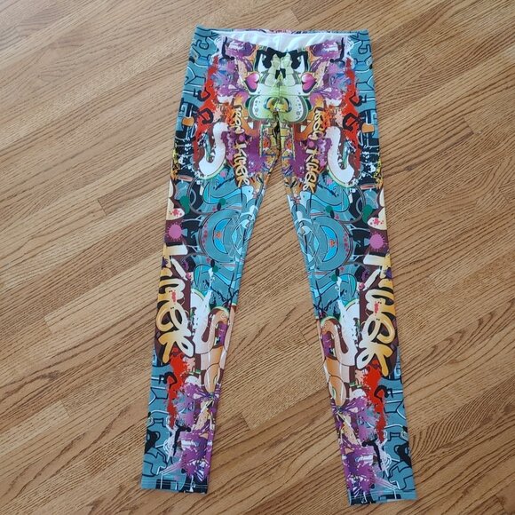 M Wild Leggings Red Tiger - Picture 1 of 3